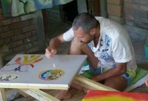 adrian roma bali silk painting
