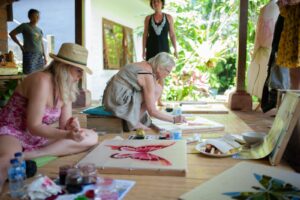 adult bali silk painting